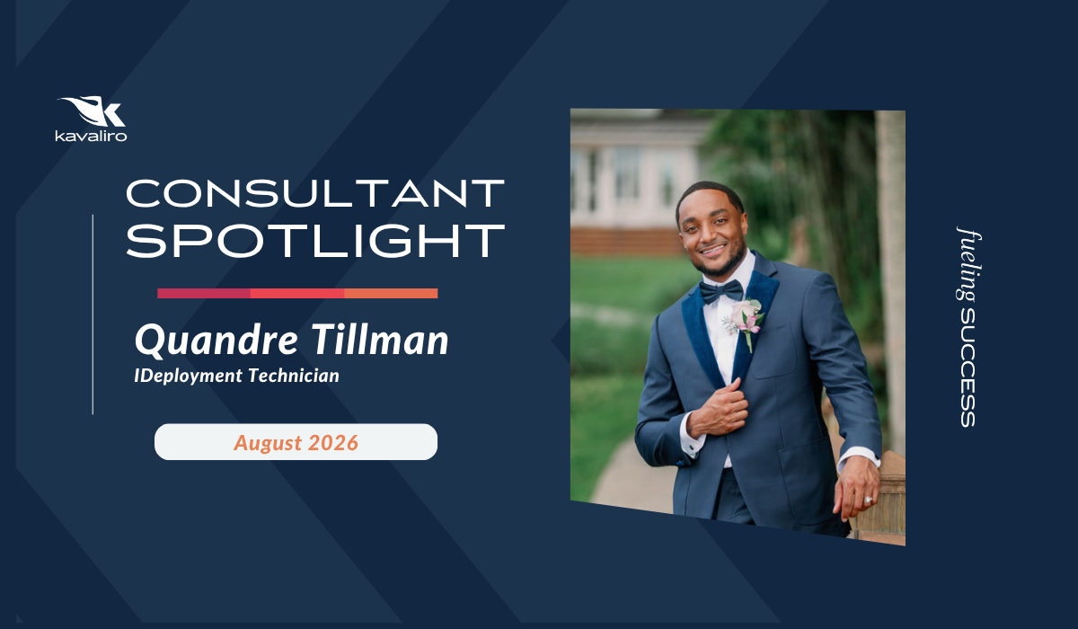 Consultant of the Month: Quandre Tillman