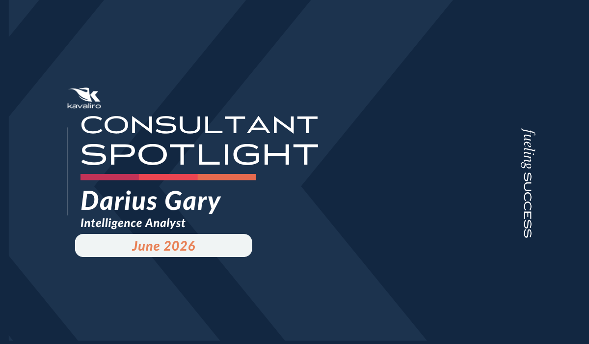 Consultant of the Month: Darius Gary
