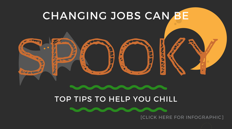 Changing Jobs is SPOOKY, Tips to Ease Anxiety [Infographic]