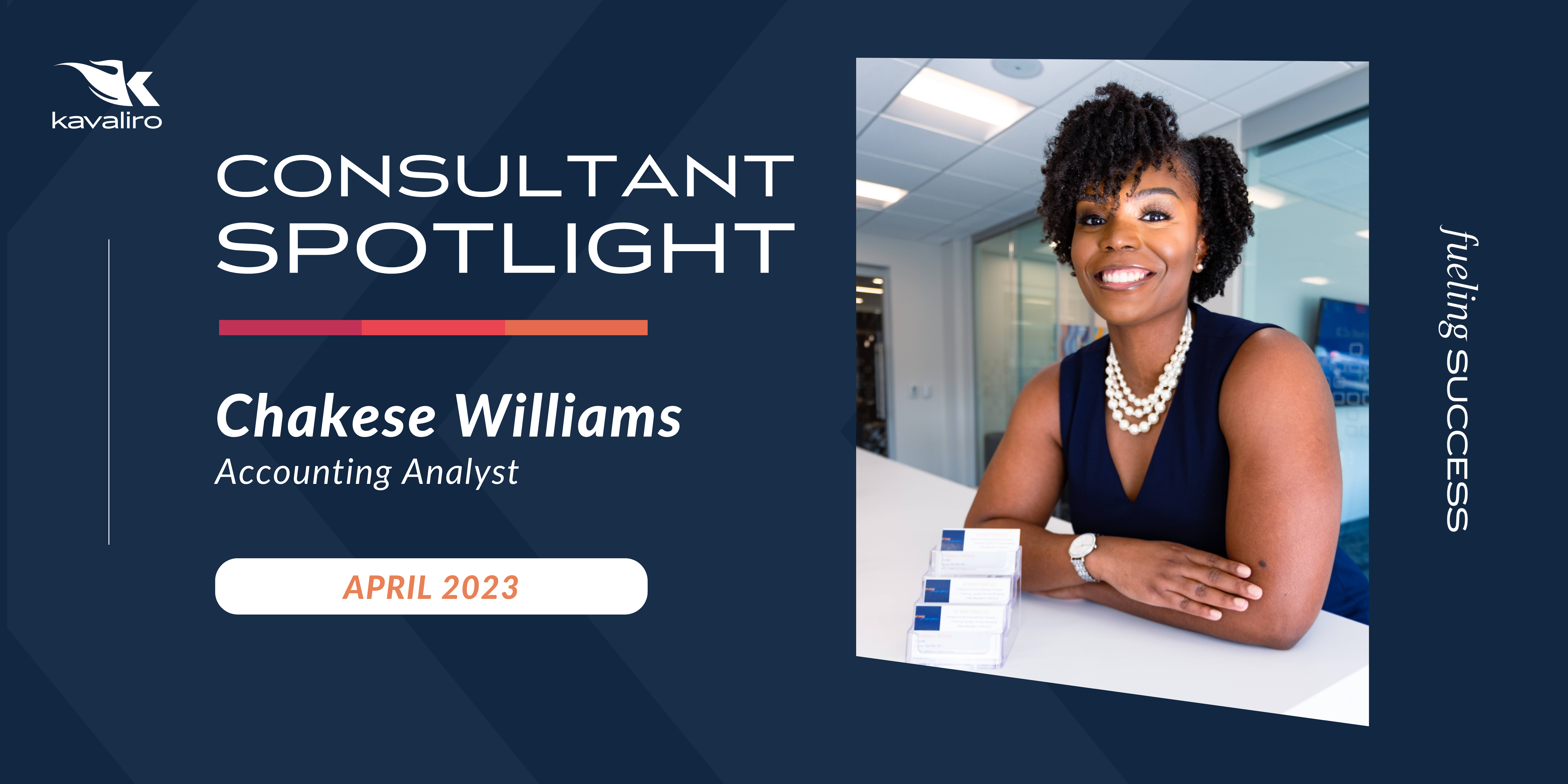 Consultant of the Month: Chakese Williams