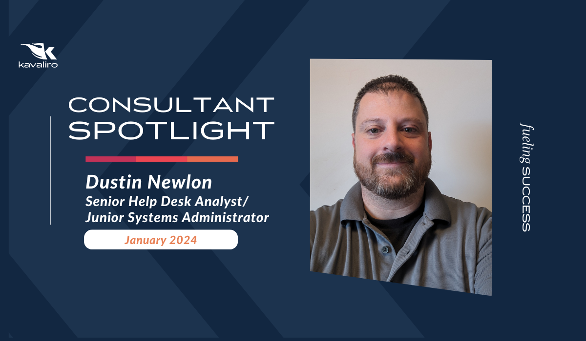 Consultant of the Month: Dustin Newlon